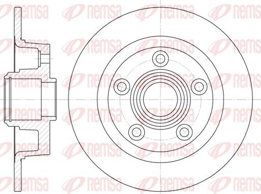 Remsa 61114.00 - Тормозной диск autosila-amz.com