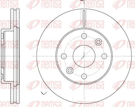 Remsa 61116.10 - Тормозной диск autosila-amz.com