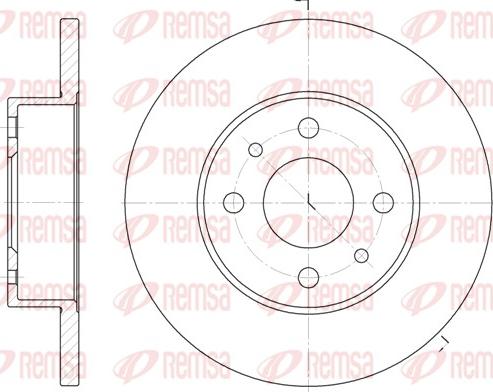 Remsa 6111.00 - Тормозной диск autosila-amz.com