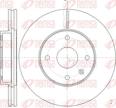 Remsa 61181.10 - Тормозной диск autosila-amz.com