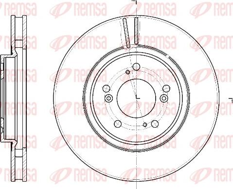 Remsa 61129.10 - Тормозной диск autosila-amz.com