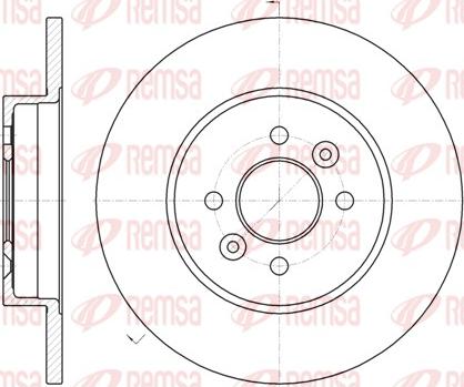 Remsa 61176.00 - Тормозной диск autosila-amz.com