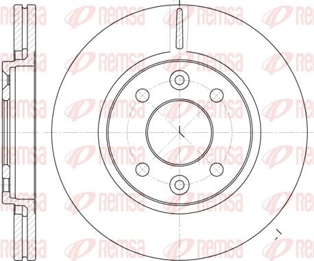 Remsa 6117.10 - Тормозной диск autosila-amz.com