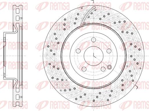 Remsa 61847.10 - Тормозной диск autosila-amz.com