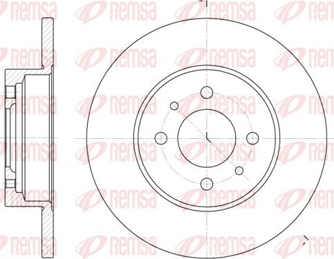 Remsa 6180.00 - Тормозной диск autosila-amz.com