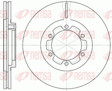 Remsa 6188.10 - Тормозной диск autosila-amz.com