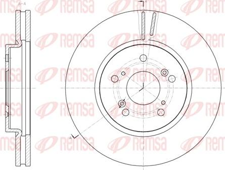 Remsa 61825.10 - Тормозной диск autosila-amz.com