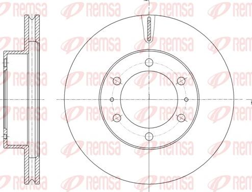 Remsa 61875.10 - Тормозной диск autosila-amz.com