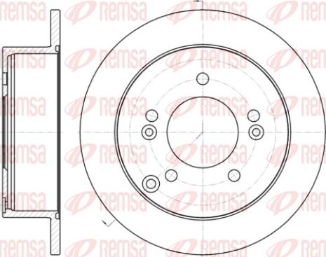 Remsa 61399.00 - Тормозной диск autosila-amz.com