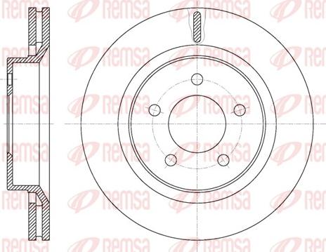 Remsa 61360.10 - Тормозной диск autosila-amz.com