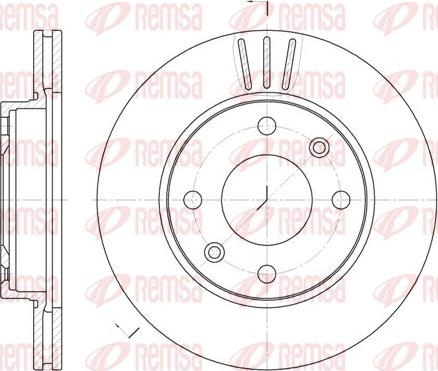 Remsa 6133.10 - Тормозной диск autosila-amz.com