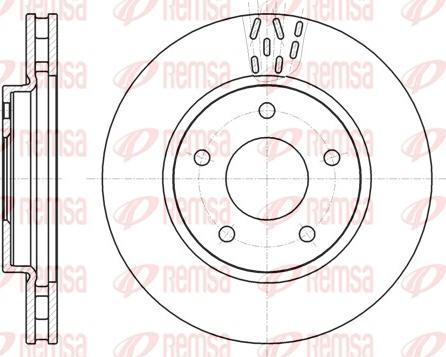 Remsa 61291.10 - Тормозной диск autosila-amz.com