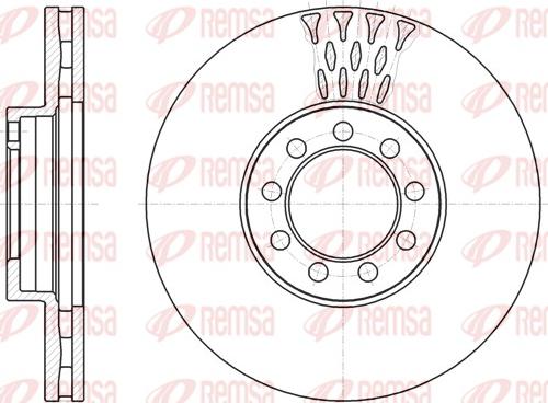 Remsa 61298.10 - Тормозной диск autosila-amz.com