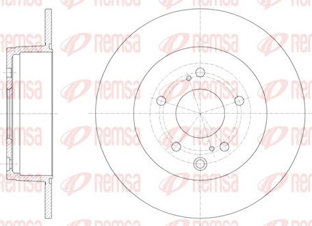 Remsa 61245.00 - Тормозной диск autosila-amz.com