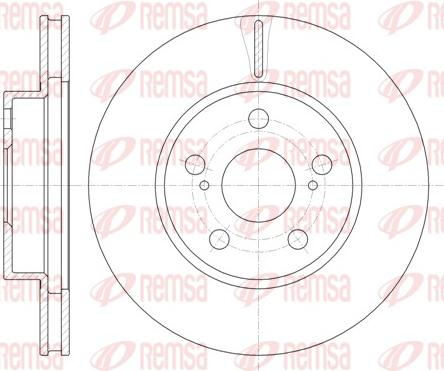 Remsa 61250.10 - Тормозной диск autosila-amz.com