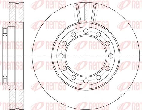 Remsa 61262.10 - Тормозной диск autosila-amz.com
