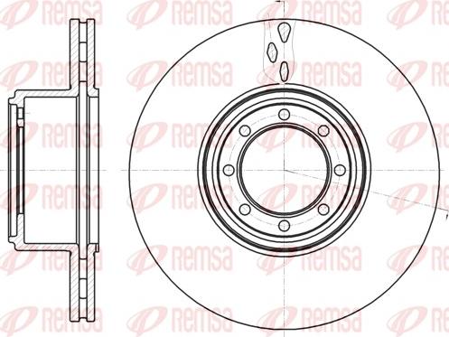 Remsa 61216.10 - Тормозной диск autosila-amz.com