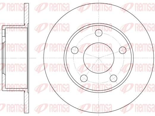 Remsa 6121.00 - Тормозной диск autosila-amz.com