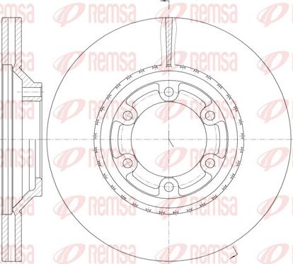 Remsa 61288.10 - Тормозной диск autosila-amz.com