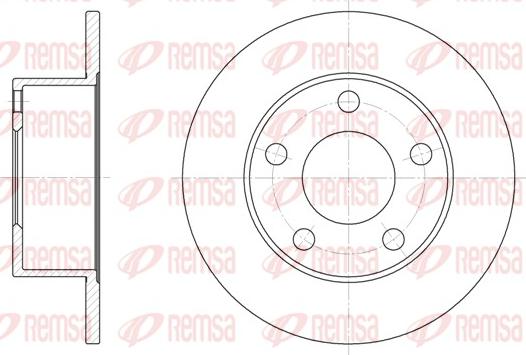 Remsa 6123.00 - Тормозной диск autosila-amz.com