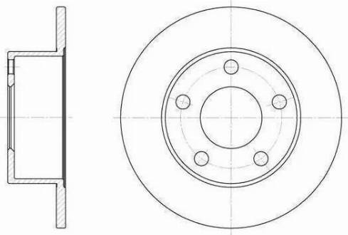 BOSCH 986478132 - Тормозной диск autosila-amz.com