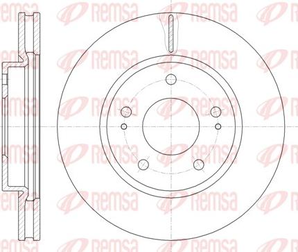 Remsa 61229.10 - Тормозной диск autosila-amz.com