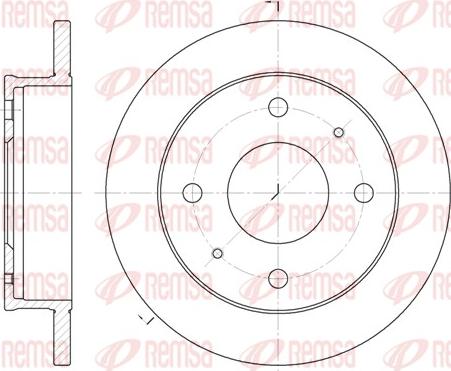 Remsa 61226.00 - Тормозной диск autosila-amz.com