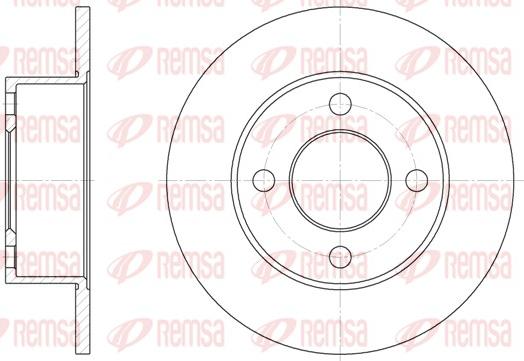 Remsa 6122.00 - Тормозной диск autosila-amz.com