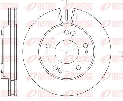 Remsa 61220.10 - Тормозной диск autosila-amz.com