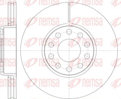 Remsa 61227.10 - Тормозной диск autosila-amz.com