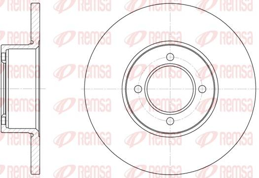 Remsa 6127.00 - Тормозной диск autosila-amz.com