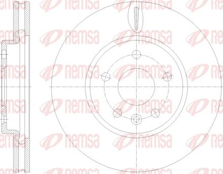 Remsa 61793.10 - Тормозной диск autosila-amz.com