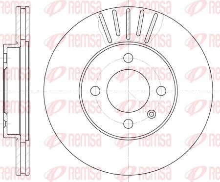 Remsa 6175.10 - Тормозной диск autosila-amz.com