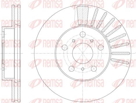 Remsa 6170.10 - Тормозной диск autosila-amz.com