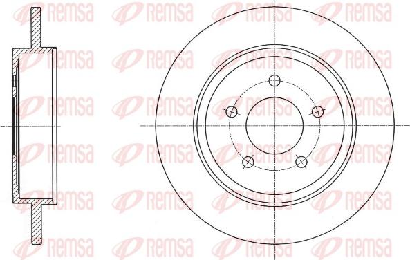 Remsa 61719.00 - Тормозной диск autosila-amz.com