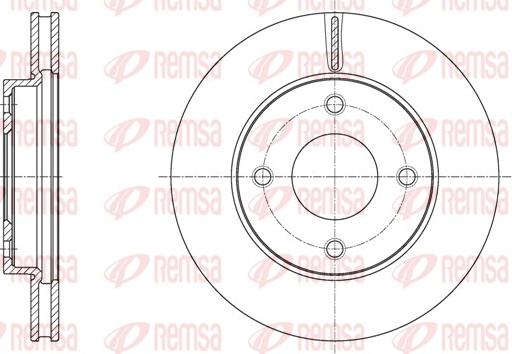 Remsa 61716.10 - Тормозной диск autosila-amz.com