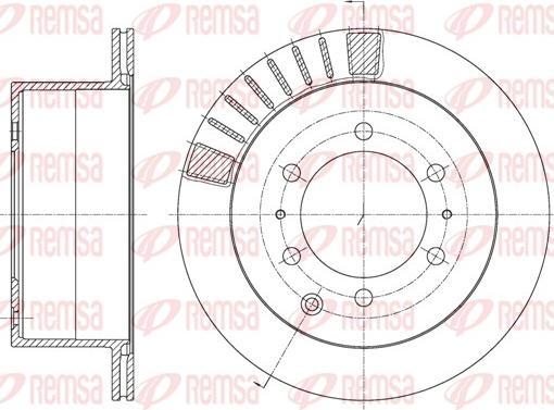 Remsa 61713.10 - Тормозной диск autosila-amz.com