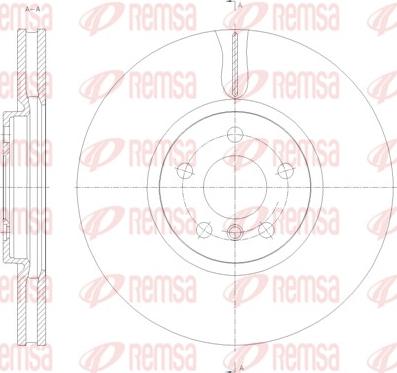 Remsa 61789.10 - Тормозной диск autosila-amz.com