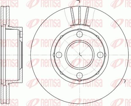 Remsa 6177.10 - Тормозной диск autosila-amz.com