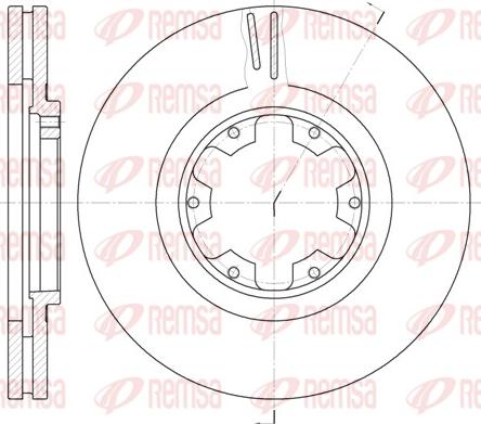 Remsa 6899.10 - Тормозной диск autosila-amz.com