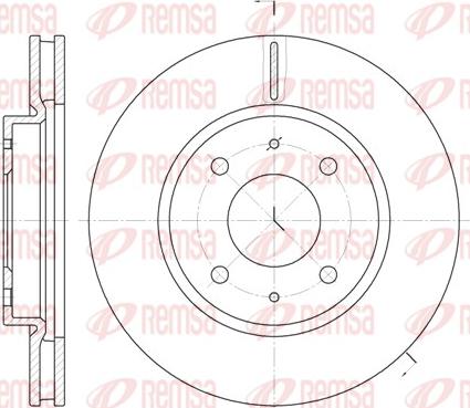 Remsa 6890.10 - Тормозной диск autosila-amz.com