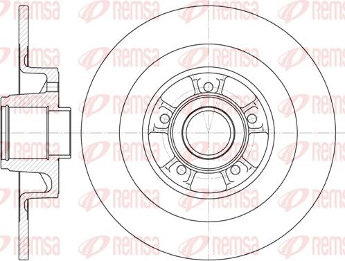 Remsa 6848.00 - Тормозной диск autosila-amz.com