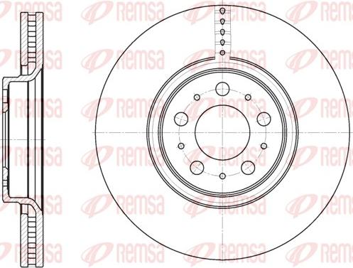 Remsa 6866.10 - Тормозной диск autosila-amz.com