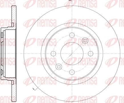 Remsa 6809.00 - Тормозной диск autosila-amz.com