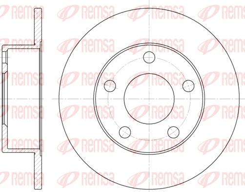 Remsa 6803.00 - Тормозной диск autosila-amz.com