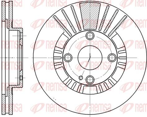 Remsa 6812.10 - Тормозной диск autosila-amz.com