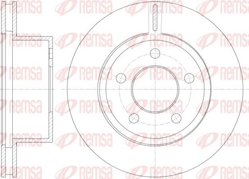 Remsa 6886.10 - Тормозной диск autosila-amz.com