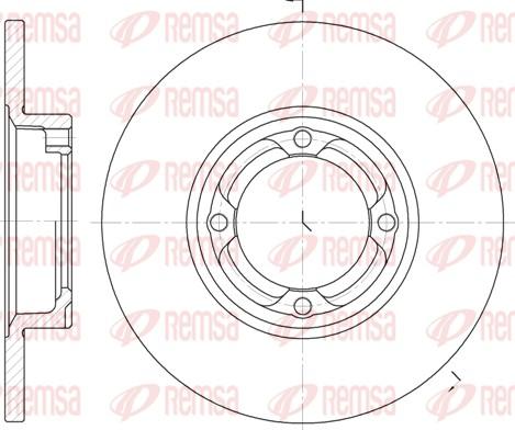 Remsa 6832.00 - Тормозной диск autosila-amz.com