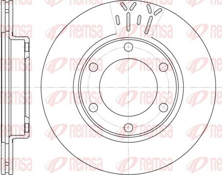 Remsa 6824.10 - Тормозной диск autosila-amz.com