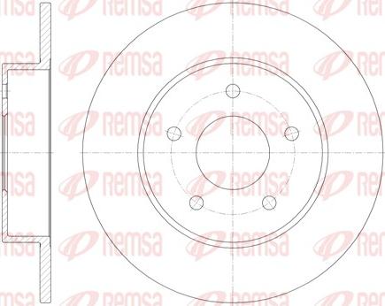 Remsa 6820.00 - Тормозной диск autosila-amz.com